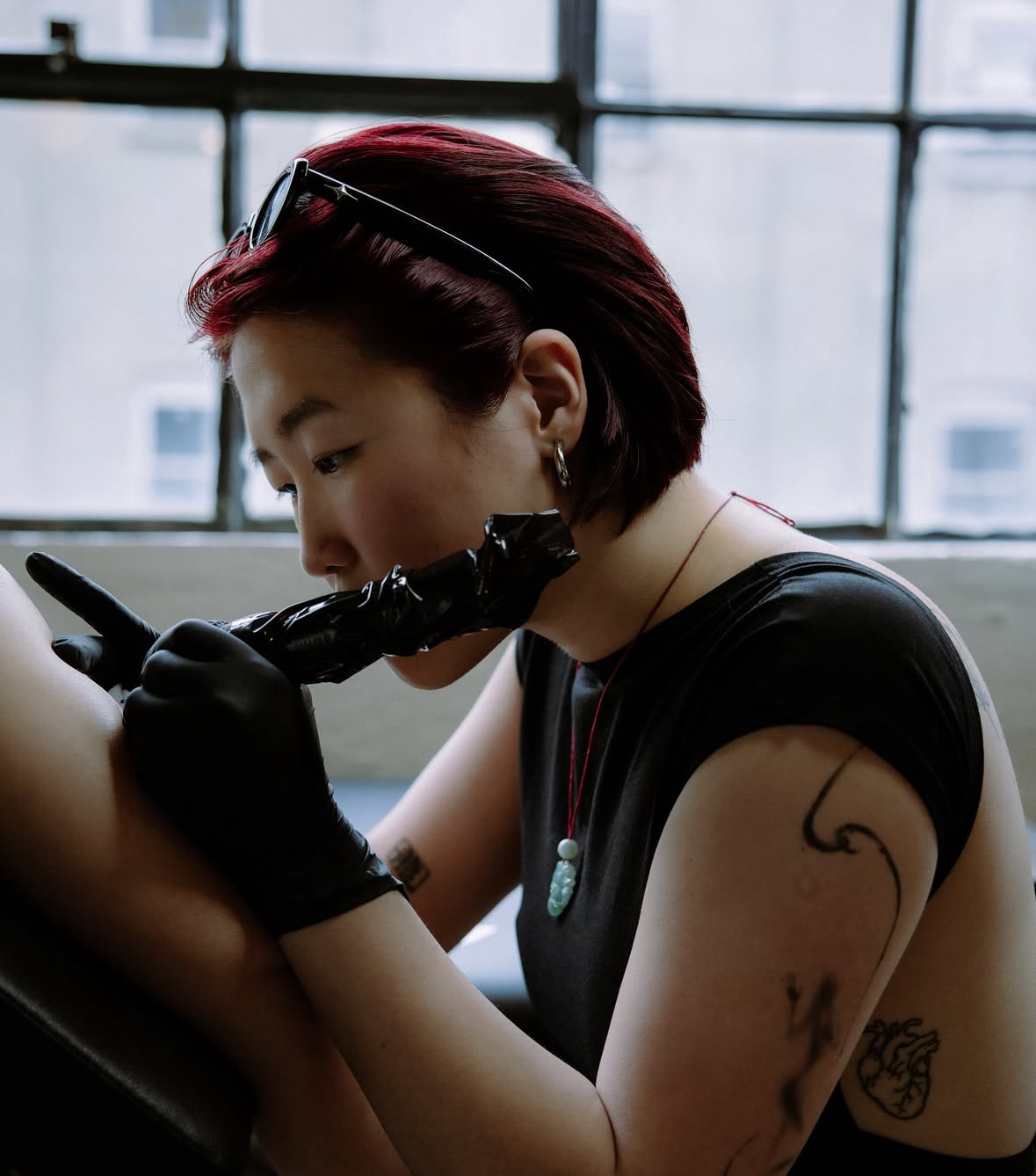 Xixi Wang, guest tattoo artist at Double Edge Ink